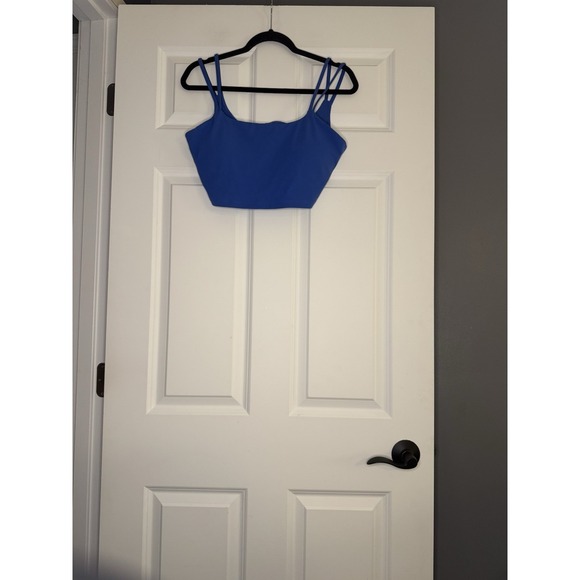 Dresses & Skirts - Unbranded 2 Piece Activewear Bra Biker Shorts Xl Blue Nwot